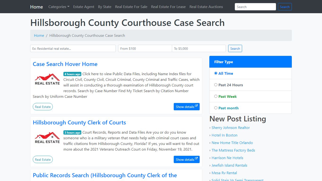 Hillsborough County Courthouse Case Search